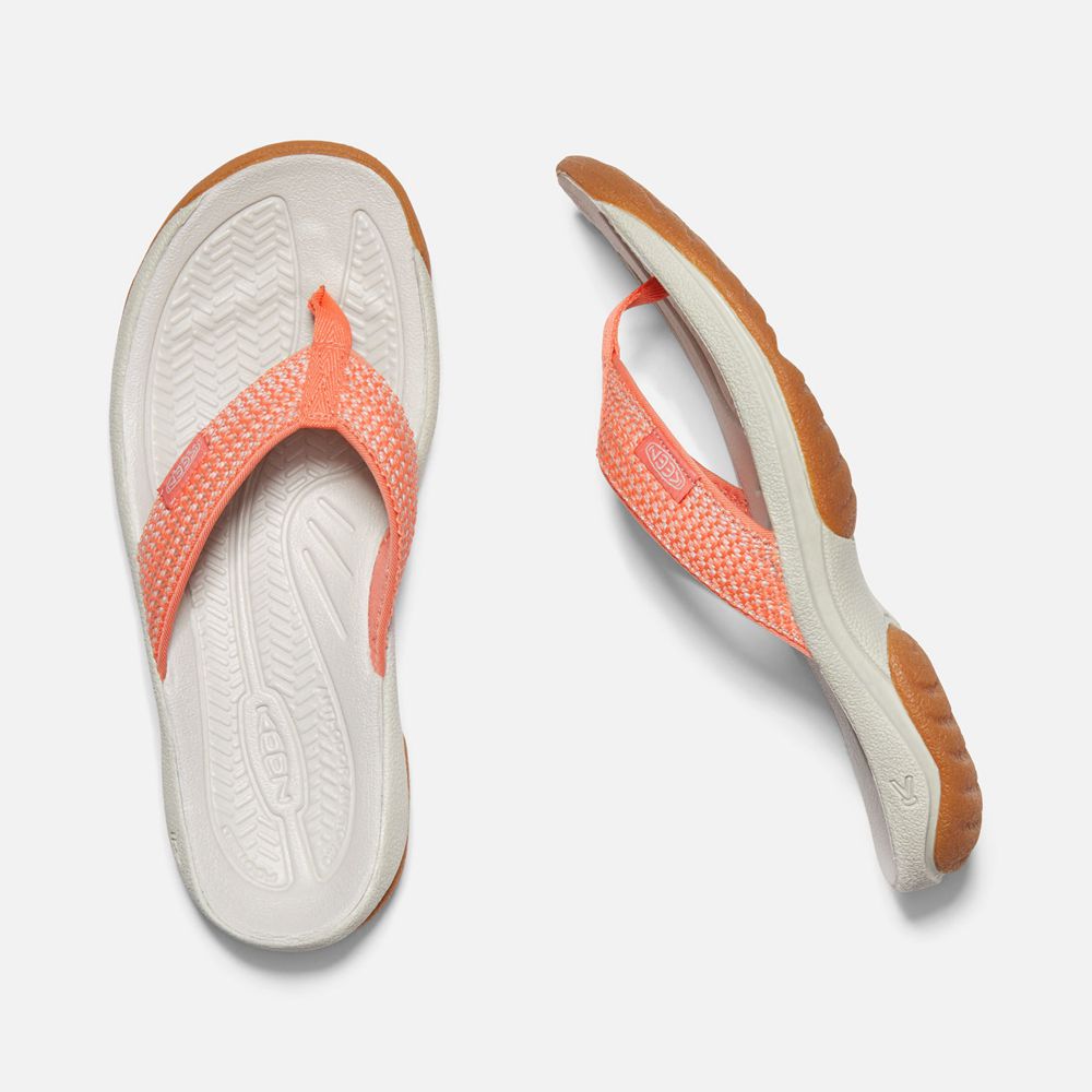 Tong Keen Femme Blanche/Corail | Kona Ii | KYDZV-6835